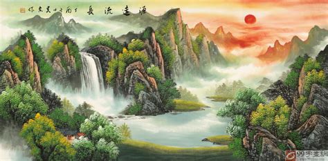 山水画 风水|山水画的风水与龙脉